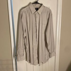 Jos a bank button up beige